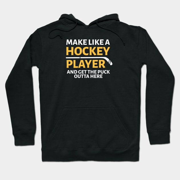 FUNNY HOCKEY Hoodie by DB Teez and More